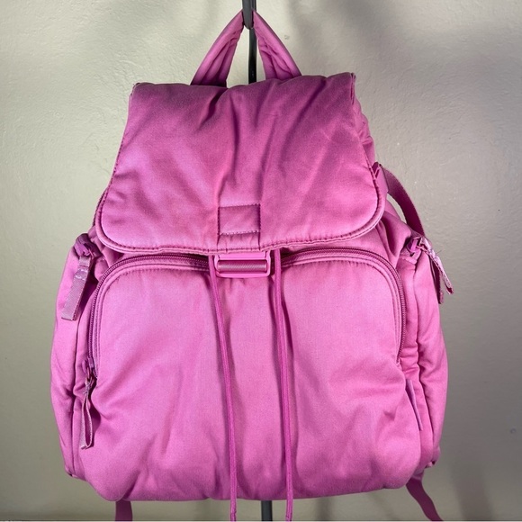 Vera Bradley Drawstring Pink Backpack - Picture 1 of 12